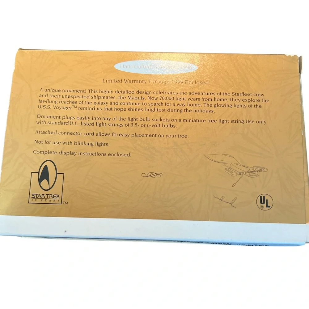 Hallmark Star Trek‎ Voyager USS Voyager Magic Light Ornament